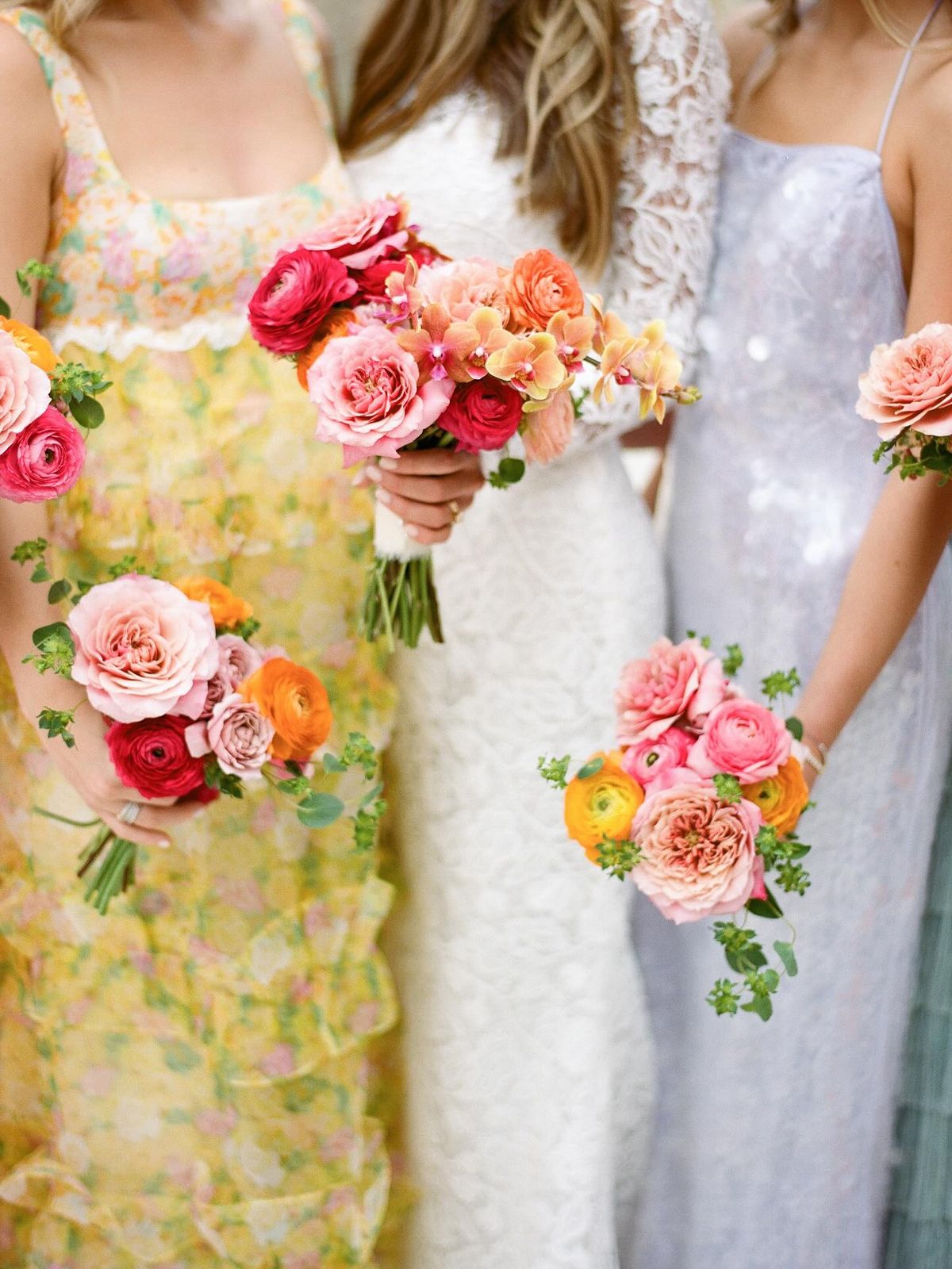 PROM Pink and Peach Mini Bouquet